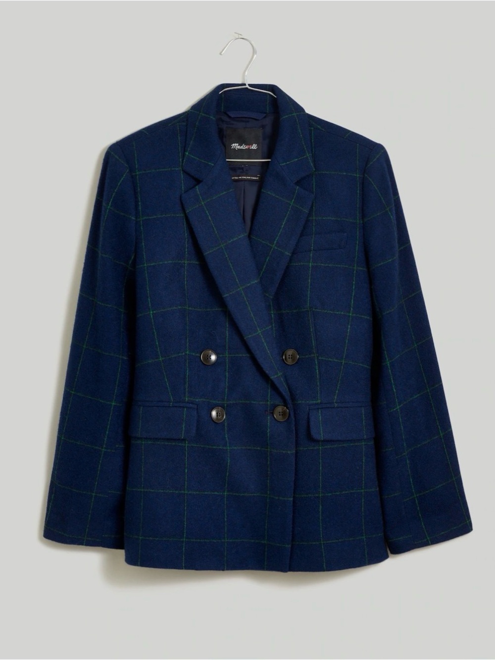 Madewell The Rosedale Blazer in Plaid size 2
